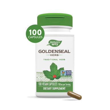 Nature'S Way Premium Herbal Goldenseal Herb 700 Mg Per Serving 100 Vcaps