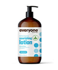 Everyone Nourishing Hand and Body PlantBased Lotion with Pure Essential Coconut Oil Aloe Vera Vitamin E Unscented 32 Ounce Pack of 2