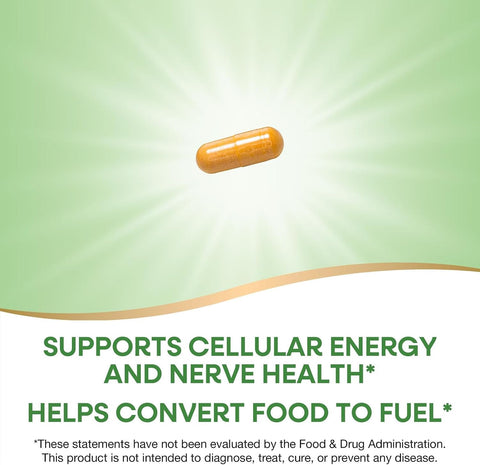 NatureS Way B100 Complex Supports Cellular Energy And Nerve Health 8 BVitamins 60 Capsules (Packaging May Vary)