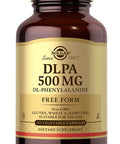 Solgar Dlpa 500 Mg 100 Vegetable Capsules - Free Form Dl-Phenylalanine - Supports Central Nervous System - Vegan Gluten Free Dairy Free Kosher - 100 Servings