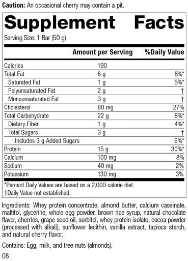 Standard Process Standardbar Gluten Free Protein Bar