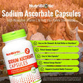 NutriBiotic Sodium Ascorbate Buffered Vitamin C Capsules Vegan NonAcidic and Easier on Digestion Than Ascorbic Acid Essential Immune Support and Antioxidant Supplement Gluten and GMO 100 Ct