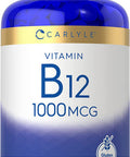 Carlyle Vitamin B12 1000Mcg | 400 Tablets | Vegetarian, Non-Gmo, Gluten Free