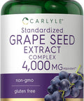 Carlyle Grape Seed Extract 4000mg | 120 Quick Release Capsules | Standardized Extract Complex with Polyphenols | Non-GMO Gluten Supplement