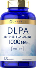 Carlyle Dl-Phenylalanine | 1000Mg | 180 Capsules | Non-Gmo And Gluten Free Formula | Dlpa Free Form Supplement