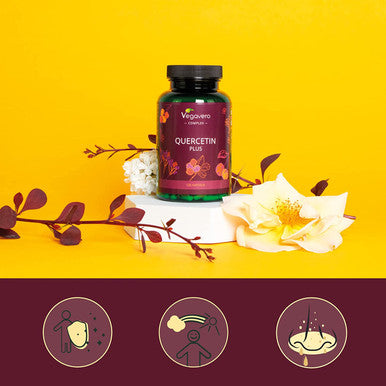 Quercetin Complex VegaveroÃƒâ€šÃ‚Â® | with Bromelain, Elderberry & Acerola Vitamin C | 120 Gastro-Resistant DrCapsÃƒâ€šÃ‚Â® for Ideal Absorption | NO Additives Ãƒâ€šÃ¢â‚¬â€œ Vegan