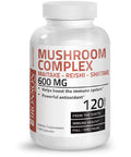 Triple Mushroom Complex - Maitake - Reishi - Shiitake - Powerful Antioxidant And Immune System Booster - Full Spectrum Mushroom Complex - 600 Mg Capsules - 120 Count