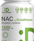 Deal Supplement NAC Supplement (N-Acetyl Cysteine) 1000mg Per Serving with Reduced Glutathione 240 Capsules Antioxidant Support for Immune Health Lung & Liver Function
