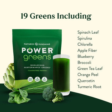 Nature'S Sunshine Power Greens - Wholefood Performance Greens (Power Pouch)