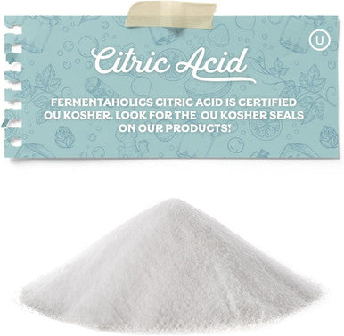 Fermentaholics Citric Acid Powder | Ou her | Pure Food Grade Flavor Enhancer & Natural Preservative | Cheesemaking