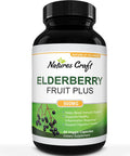 Black Elderberry Capsules Antioxidant Supplement - Elderberry Immune Support Skin Supplement with Skin Vitamins and Sambucus Elderberry Extract - Elderberry Supplement Immune System Support Supplement