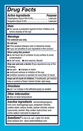 Systane Hydration PF Lubricant Eye Drops Vials 30 Each By Genteal