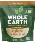 Whole Earth Sweetener Co. Whole Earth Plant-Based Sugar Tive - Golden Sweetener Erythritol & Monk Fruit Zero Calories No Artificial Colors And Keto Friendly (32Oz / 2Lb)