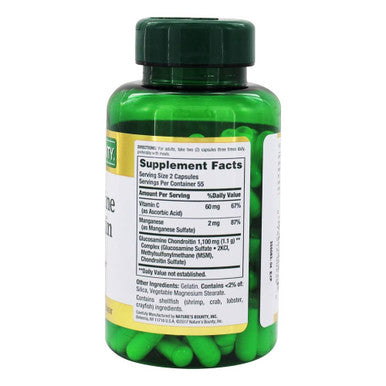 Nature's Bounty Glucosamine Chondroitin Complex Capsules 110 Ea