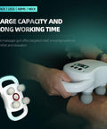 Deity Massage Gun Deep Tissue, 4-Heads Handheld Electric Body Massager, Rechargeable Percussion Massager For Pain Relief In Back, Leg, Neck, Shoulder And Body, Relax Perfect Gifts For Man Women, White