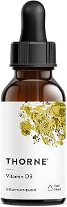 Thorne Vitamin D3 With A Metered Dispenser Liquid Vitamin D Vegan Supplement Supports Healthy Bones Teeth and Muscles Plus Cardiovascular and Immune Function 4000 Iu 1 Fl Oz 30 Servings