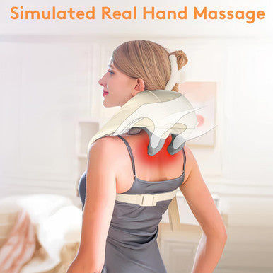 Neck Massager With Heat, Shoulder Massager, Shiatsu Neck And Back Massager, Muscle Pain Relief-Office, Home & Car