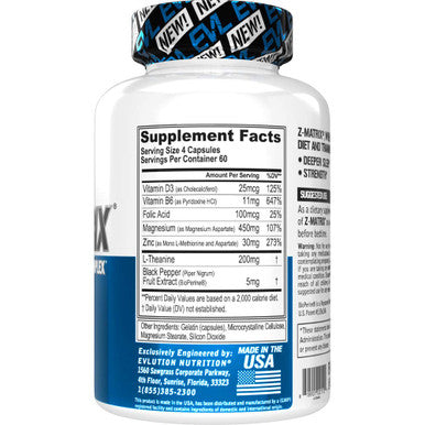 Evlution Nutrition Z-Matrix, 240 Caps, 260 G