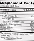 Caltrate Soft Chews 600 Plus D3 Calcium Vitamin D Supplement, Vanilla Creme - 60 Count