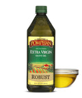 Pompeian Robust Extra Virgin Olive Oil - 68 fl oz (2 L) | First Cold Pressed Olive Oil for Cooking - Full-Bodied Taste for Dressings and Marinades - Value Size
