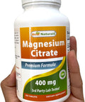 Best Naturals Magnesium Citrate (Citrato de Magnesio) 400mg 250 Tablets (400 mg of Elemental Magnesium per 2 Tablets) (1)