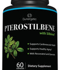 Sunergetic Premium Pterostilbene Supplement ÃƒÂ¢Ã¢â€šÂ¬Ã¢â‚¬Å“ Pterostilbene with Resveratrol & Quercetin ÃƒÂ¢Ã¢â€šÂ¬Ã¢â‚¬Å“ Supports Healthy Aging ÃƒÂ¢Ã¢â€šÂ¬Ã¢â‚¬Å“ Natural Source Pterostilbene 100mg per Serving ÃƒÂ¢Ã¢â€šÂ¬Ã¢â‚¬Å“ 60 Capsules