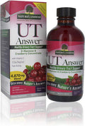 Nature'S Answer UT Answer | Urinary Tract Support | Cranberry Flavor Dietary Supplement | Alcohol- Gluten- Not Tested on Animals & Vegan 4oz (Pack of 2)