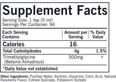 Kirkman Tmg Trimethylglycine Liquid 473 Ml 16 Fl Oz