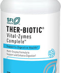 Klaire Labs Ther-Biotic Vital-Zymes Complete Digestive Enzymes - Helps Aid Digestion And Breakdown Proteins Peptides Carbs Sugars Fats & Fibers - 20 Active Enzymes (120 Count)