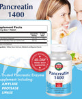 KAL 1400 Mg Pancreatin Tablets, 250 Count