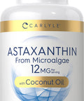 Carlyle Astaxanthin 12Mg | 120 Softgels | Supplement From Microalgae | With Coconut Oil | Non-Gmo & Gluten Free