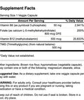 Swanson Activated Homocysteine Formula 60 Veg Capsules
