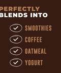 Left Coast Performance Chocolate Bone Broth Protein Powder - 100% Grass Fed Beef Bone Broth with 16g Protein & 13g Collagen per Serving - Great for Shakes & Hot Chocolate - Keto Friendly Low Carb & Non-GMO (1lb Tub)