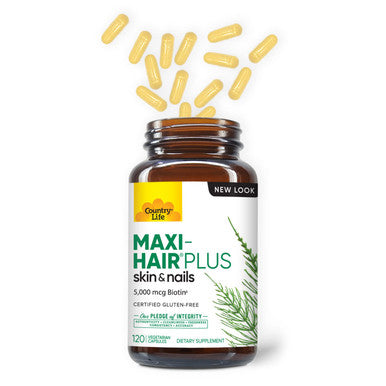 Country Life Maxi Hair Plus 120 Capsules (Pack Of 2)