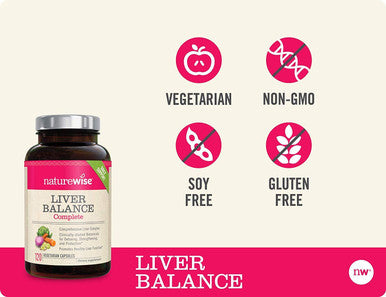 NatureWise Liver Detox Cleanse Supplement 30 Servings Triple Repair Formula with Milk Thistle Turmeric Reishi Kudzu to Encourage Toxin Removal Support Normal Function 60 Vegetarian Capsules