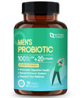 Probiotics For Men Digestive Health 100 Billion Cfus + 20 Strains - Mens Probiotic With Prebiotics And Digestive Enzymes, Mood