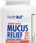 HealthA2Z Mucus Relief | Guaifenesin 1200 mg | 50 Tablets | 12 Hour | Expectorant | Relieves Chest Congestion | Thins and Loosens Mucus