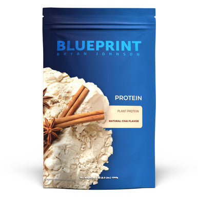 Blueprint Bryan Johnson Hemp Protein - 27G Plant Protein - Chai (15 Servings)