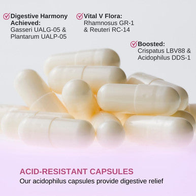 Vinatura Lactobacillus Rhamnosus, Reuteri, Gasseri, Plantarum, Crispatus, Acidophilus Probiotics - 38 Billion Cfu *Usa Made & Tes