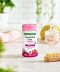 Nature's Bounty Beautiful Skin Gummies - Pack Of 60 Gummies 30 Day Supply - Including Zinc Vitamins C & E Biotin & Hyaluronic Acid - Support Your Beauty Routine - Vegan