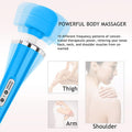 Wired Powerful Handheld Electric Massager, Strong Magic Vibration Personal Back Massage For Sports Recovery, Muscle Aches, Body Pain (Blue)
