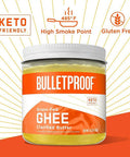 Bulletproof Brain Octane Premium C8 Mct Oil From Non-Gmo Coconuts Plus Grass-Fed Ghee Bundle, Keto Supplement For Sustained Energy, Appetite Control And Energy, Great For Coffee And Cooking