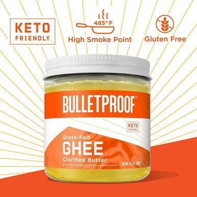 Bulletproof Brain Octane Premium C8 Mct Oil From Non-Gmo Coconuts Plus Grass-Fed Ghee Bundle, Keto Supplement For Sustained Energy, Appetite Control And Energy, Great For Coffee And Cooking