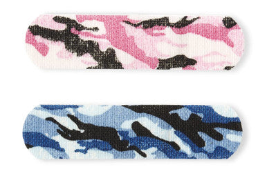 Curad Camouflage Pink and Blue Fabric Bandages 25 Count (Pack of 6)