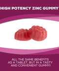 Zinc Gummies 50mg - Immune Support & Antioxidant Supplement, Delicious Natural Flavor Gummy, Vegan, Gluten & GMO-Free, Chewable Vitamin, for Adults & Kids - 60 Gummies