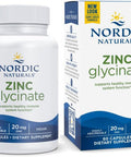 Nordic Naturals Zinc Glycinate - 60 Capsules - 20 Mg Highly Absorbable Zinc Glycinate - Optimal Wellness - Non-Gmo, Gluten Free, Vegan - 30 Servings