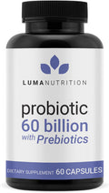 Luma Nutrition Probiotics 60 Billion CFU with Prebiotics Probiotics 60 Capsules