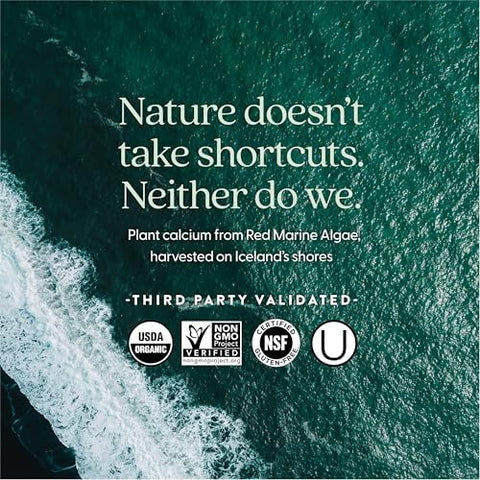 New Chapter Calcium Supplement Organic Plant Calcium for Women Under 40 with Vitamin D3 for Absorption + Vitamin K2 + Magnesium Vegetarian Gluten Free 60 Count