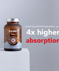 Zooki 100mg Liposomal Iron Bis-Glycinate Capsules 4X Higher Absorption Support Red Blood Cells Immunity Energy Natural Ingredients (30 Servings)