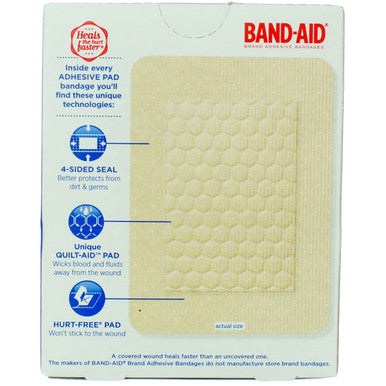 J&J Adhesive Pad Lrg Size 10S Band-Aid Large Comfort-Flex Adhesive Pads